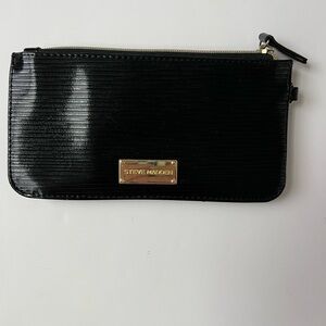 Steve Madden Black Textured Wallet